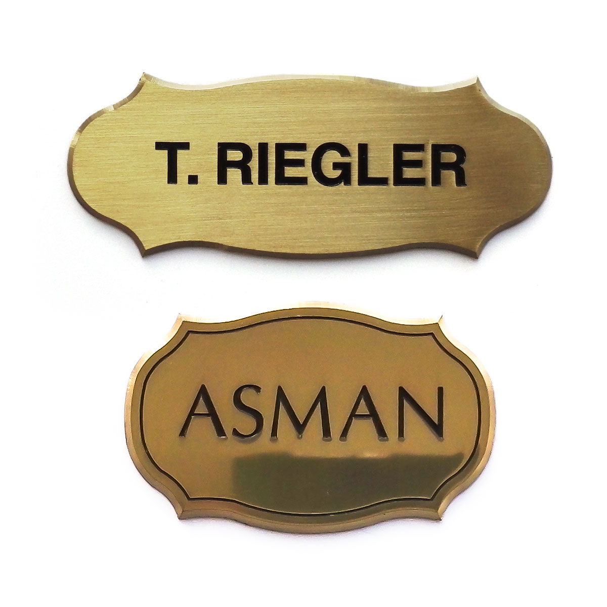 Gravur Türschilder Messing